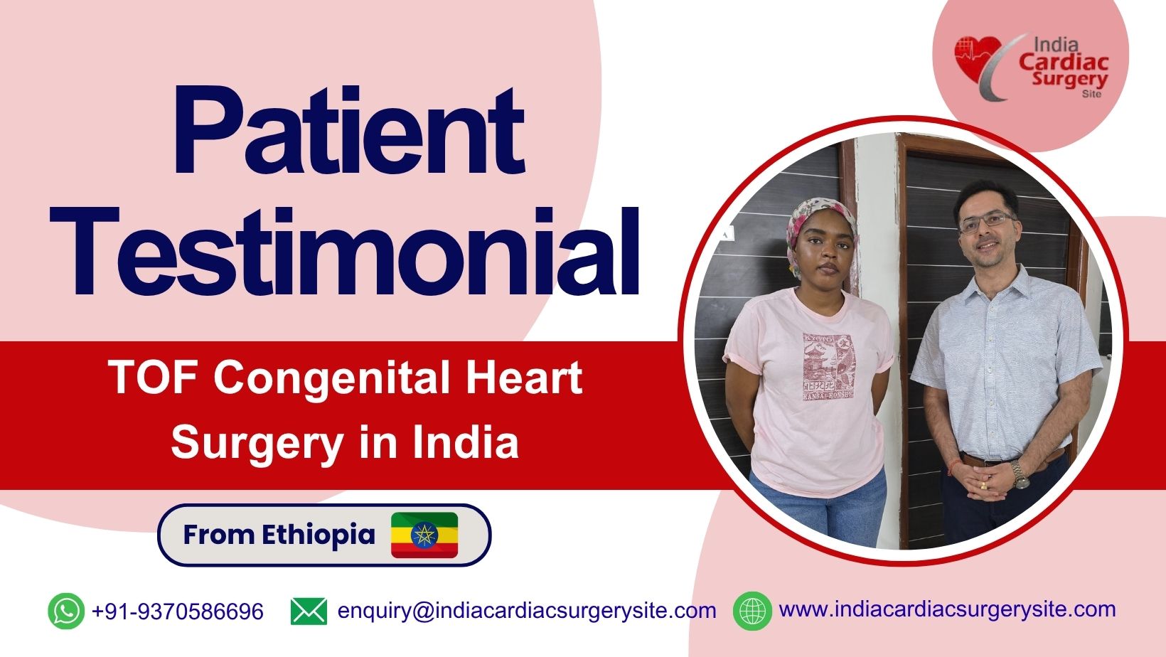 patient testimonial congenital TOF heart surgery india